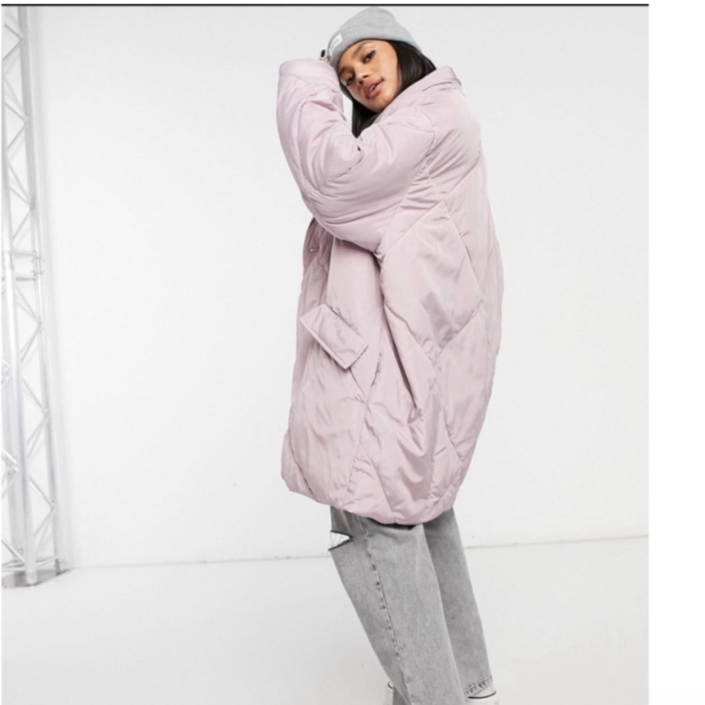 FREE PEOPLE Puffa coat lilac puffer jacket oversized Streetwear‎ size Medium